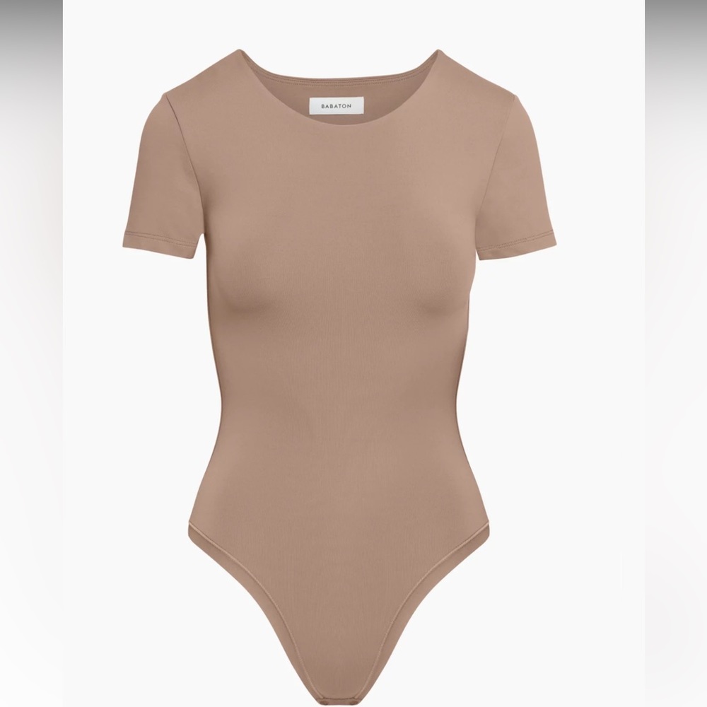 Aritzia Babaton Taupe Body Suit - Medium
